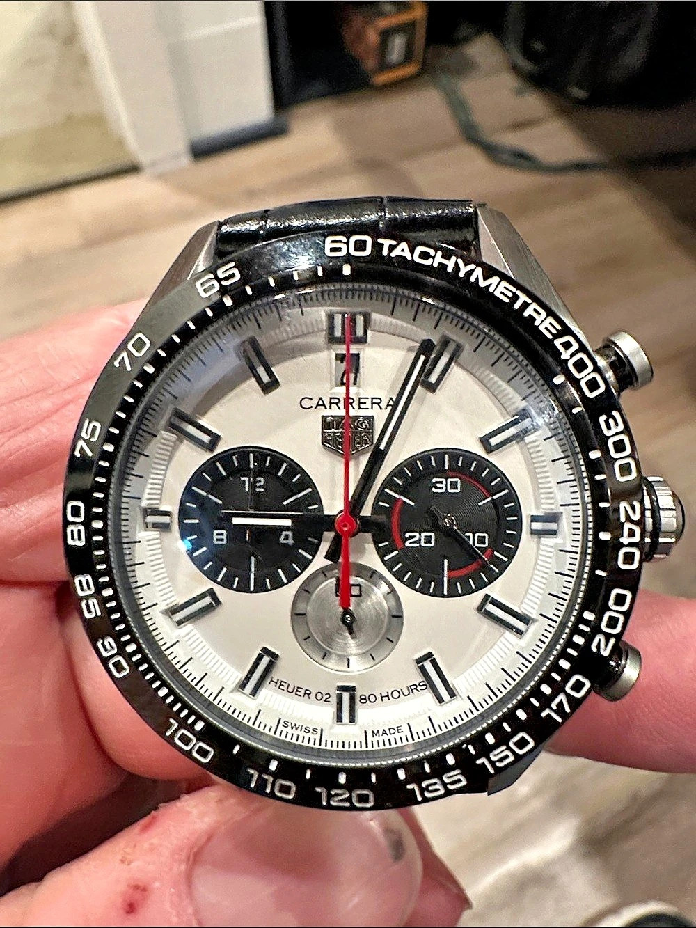 TAG Heuer Carrera Chronograph White & Black Like New